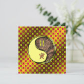 Gemini & Earth Tiger Flat Greeting Card Kaart (Staand voorkant)