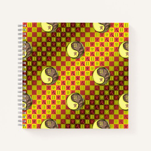 Gemini & Earth Tiger Notitieboek (Voorkant)