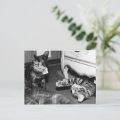 Gemini en Whisper Briefkaart (Staand voorkant)