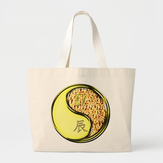 Gemini & Fire Dragon Grote Tote Bag (Voorkant)