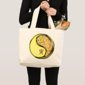 Gemini & Fire Tiger Grote Tote Bag (Voorkant (product))