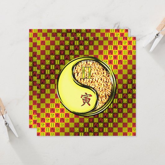 Gemini & Fire Tiger Kaart (Voorkant / Achterkant in situ)