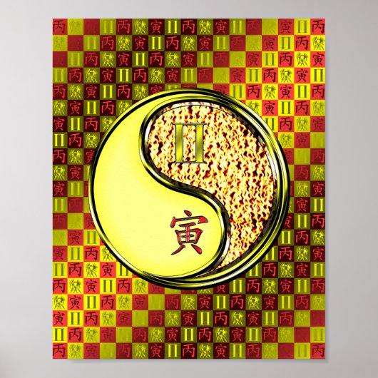 Gemini & Fire Tiger Poster (Voorkant)