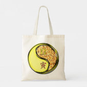 Gemini & Fire Tiger Tote Bag (Achterkant)