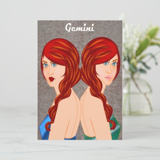 Gemini Flat Kaart (Staand voorkant)