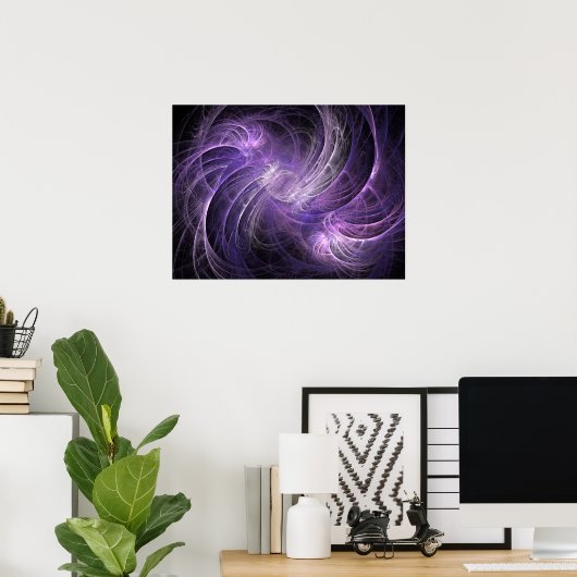 Gemini Fractal Poster (Thuiskantoor)