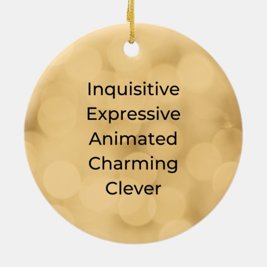 Gemini Geïnspireerd kerstfeest Keramisch Ornament (Achterkant)