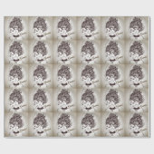 Gemini Gemaskerde Dame Zodiac Cadeaupapier (Vlak)