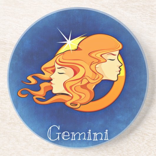 Gemini, Gemelli Zandsteen Onderzetter (Voorkant)