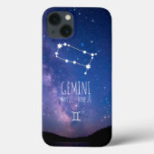 Gemini | Gepersonaliseerde zodiac-constellatie Case-Mate iPhone Case (Achterkant)
