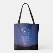 Gemini | Gepersonaliseerde zodiac-constellatie Tote Bag (Achterkant)