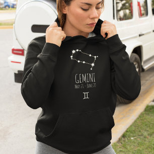 Gemini   Gepersonaliseerde Zodiac Constellation Ho Hoodie