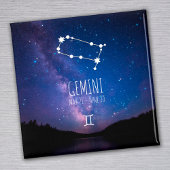 Gemini | Gepersonaliseerde Zodiac Constellation Ma Magneet
