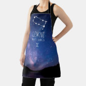 Gemini | Gepersonaliseerde zodische sterrenapron Schort (Insitu)