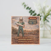 Gemini Giant Route 66 Reisnotitie (Staand voorkant)