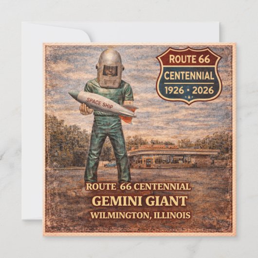Gemini Giant Route 66 Reisnotitie (Voorkant)