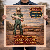 Gemini Giant Wilmington Route 66 Poster