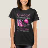 Gemini Girl Birthday High Heels Driving Lips Butt T-shirt (Voorkant)