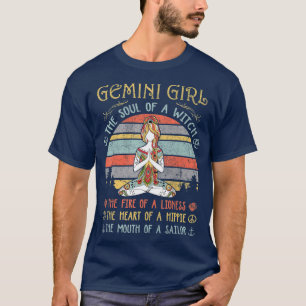 Gemini Girl de sol van een hengst T-shirt