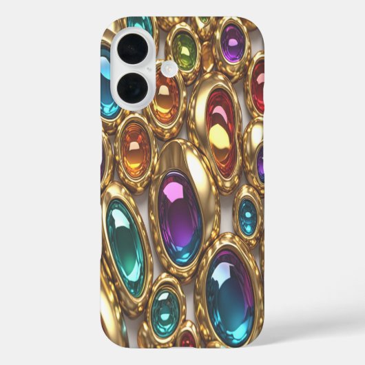 Gemini Gold - iPhone 16 Hoesjes (Achterkant)