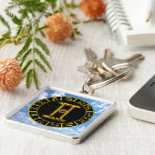 GEMINI GOLD ZODIAC BIRTHDAY JEWEL Astrology Chart Sleutelhanger (Zijkant)