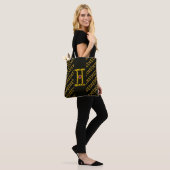 GEMINI GOLD ZODIAC VERJAARDAG TEKEN JUWEEL TOTE BAG (Op model)