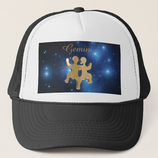 Gemini golden sign trucker pet (Voorkant)