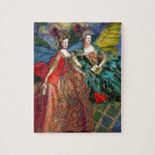 Gemini Gothic Whimsical Collage Butterfly Women Legpuzzel (Verticaal)