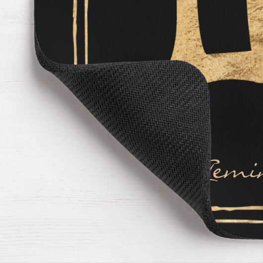 Gemini hammered goud gestileerde astrologie symboo muismat (Hoek)