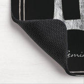 Gemini hammered zilver gestileerde astrologiesymbo muismat (Hoek)