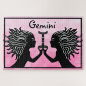 Gemini Hand Drawn Art Horoscope Sign Zodiac Legpuzzel (Horizontaal)