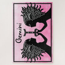 Gemini Hand Drawn Art Horoscope Sign Zodiac