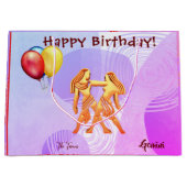 Gemini Happy Birthday / 21 mei - 20 juni Groot Cadeauzakje (Voorkant)