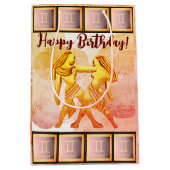Gemini - Happy Birthday Medium Gift Bag Medium Cadeauzakje (Voorkant)