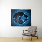 Gemini Hemelse Tweeling Muur Tapijt Wandkleed (In Situ (horizontaal))