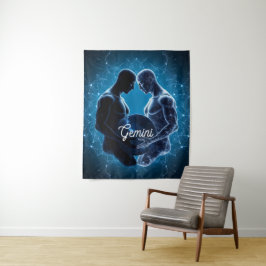 Gemini Hemelse Tweeling Muur Tapijt Wandkleed
