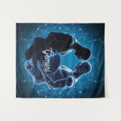 Gemini Hemelse Tweeling Muur Tapijt Wandkleed (Voorkant (horizontaal))