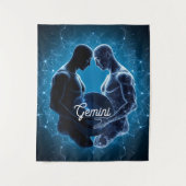 Gemini Hemelse Tweeling Muur Tapijt Wandkleed (Voorkant)