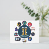Gemini Herdenkingsdag Logo Briefkaart (Staand voorkant)