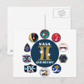 Gemini Herdenkingsdag Logo Briefkaart (Voorkant / Achterkant)