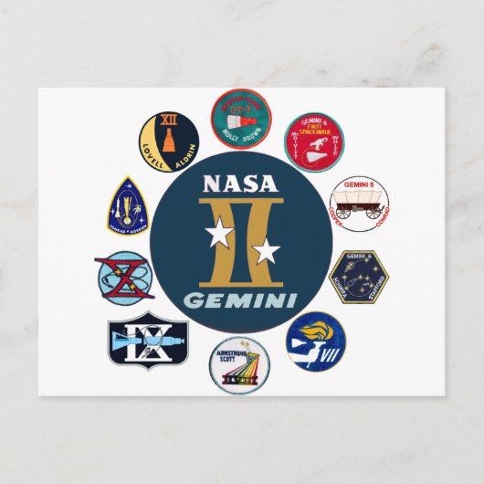 Gemini Herdenkingsdag Logo Briefkaart (Voorkant)