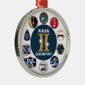 Gemini Herdenkingsdag Logo Metalen Ornament (Rechts)