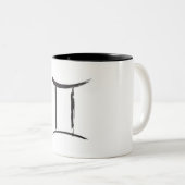 GEMINI Het Twinesologie-teken in juni 2010 Tweekleurige Koffiemok (Voorkant rechts)