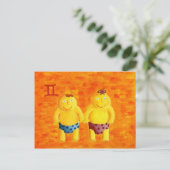 Gemini Horoscoop Sterrenbeeld Sterrenbeeld Briefkaart (Staand voorkant)