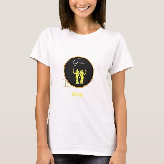 Gemini Horoscope T-Shirt (Voorkant)