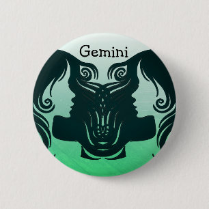 Gemini Horoscope Zodiac Sign Button