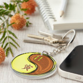 Gemini & Hout Tijger Sleutelhanger (Voorkant Rechts)