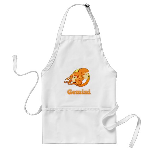 Gemini-illustratie Standaard Schort (Voorkant)