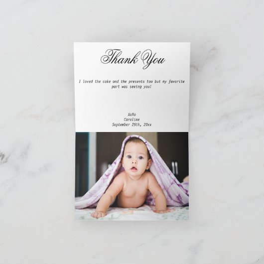 Gemini Impressionist Painting Style & Gold Harteli Bedankkaart (Binnen)