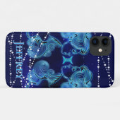 Gemini in Dark Blue II Case-Mate iPhone Case (Achterkant (horizontaal))